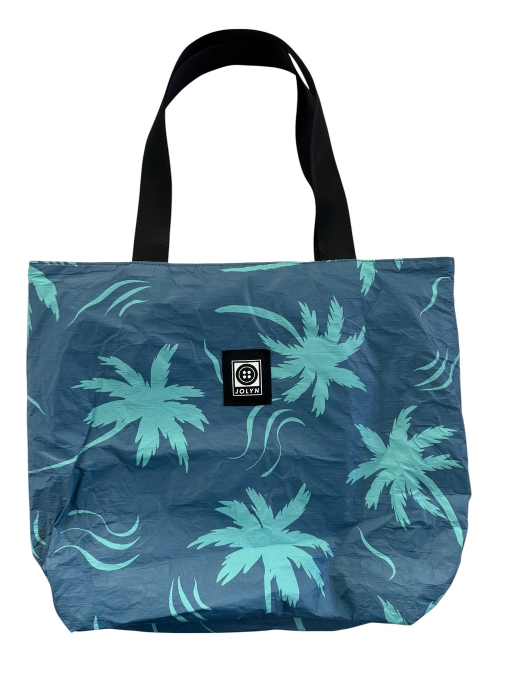 JOLYN wet dry Tote bag swim beach blue zip top #NE109